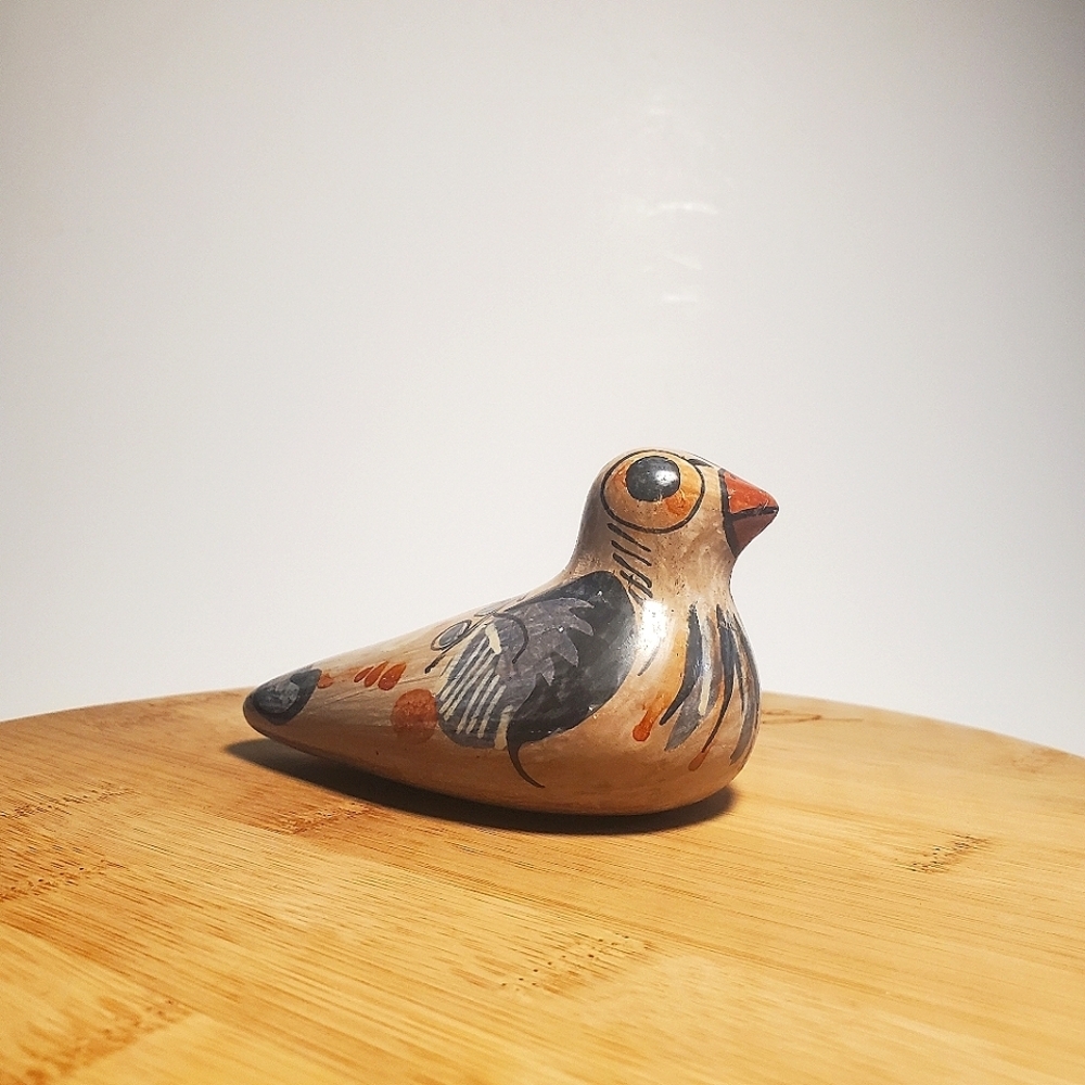 VINTAGE Tonalá Pottery Bird Figurine MCM Mexican Ceramic Folk Art EUC - Picture 4 of 14